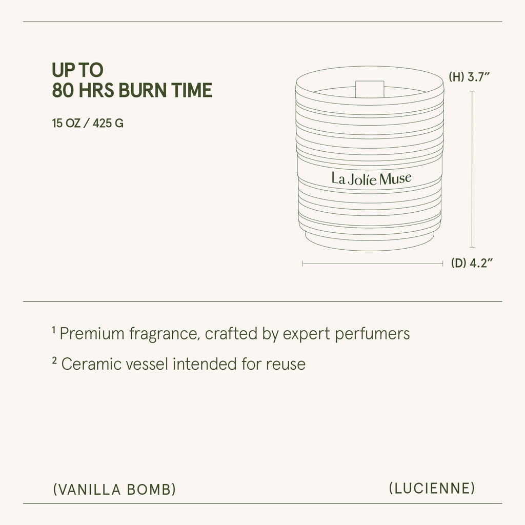 Product view 16 - Lucienne - Vanilla Bomb Candle - LA JOLIE MUSE