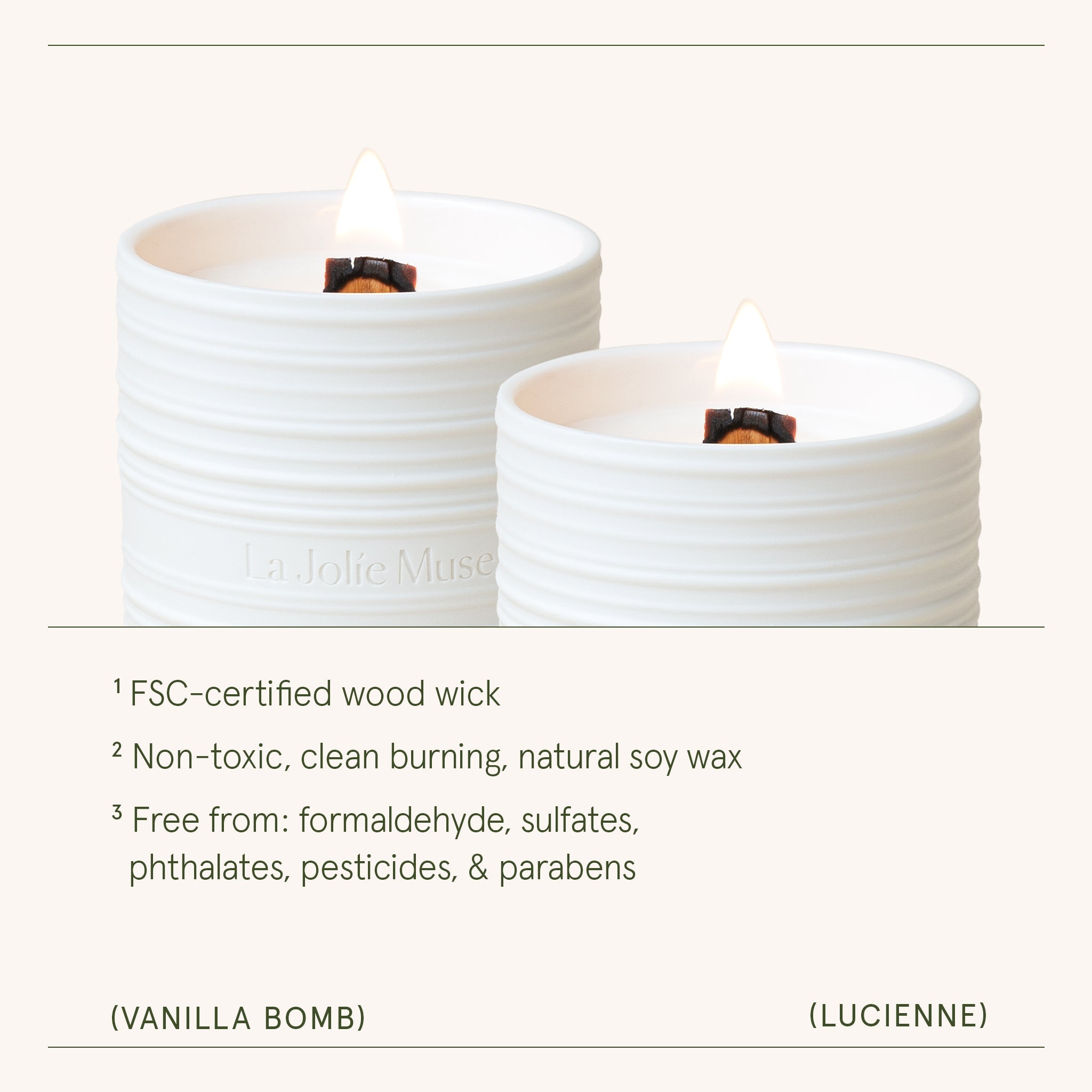 Product view 6 - Lucienne - Vanilla Bomb Candle - LA JOLIE MUSE