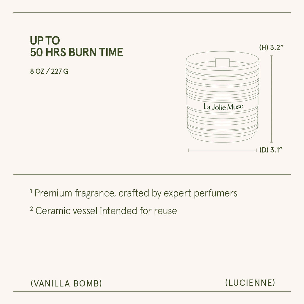 Product view 8 - Lucienne - Vanilla Bomb Candle - LA JOLIE MUSE