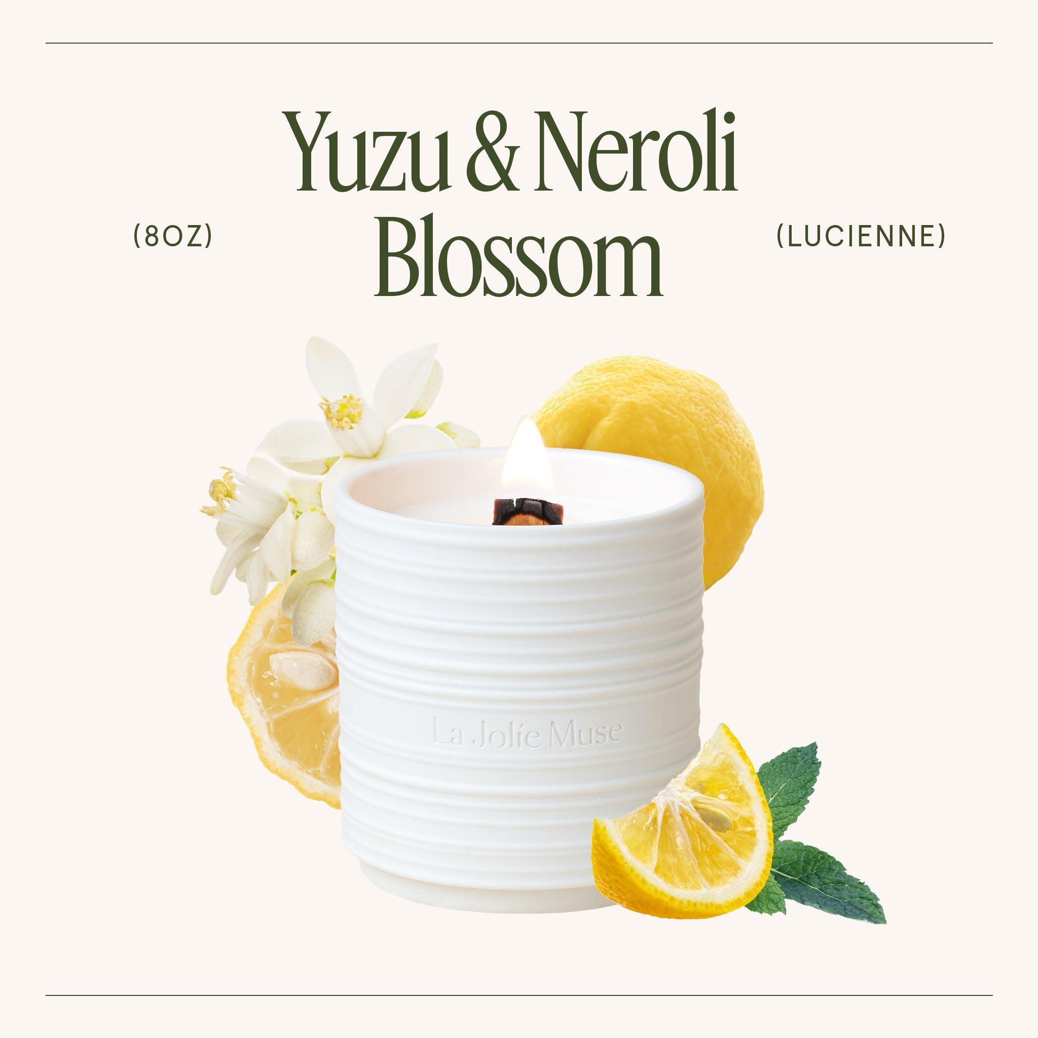 Product view 5 - Lucienne - Yuzu & Neroli Blossom Candle - LA JOLIE MUSE