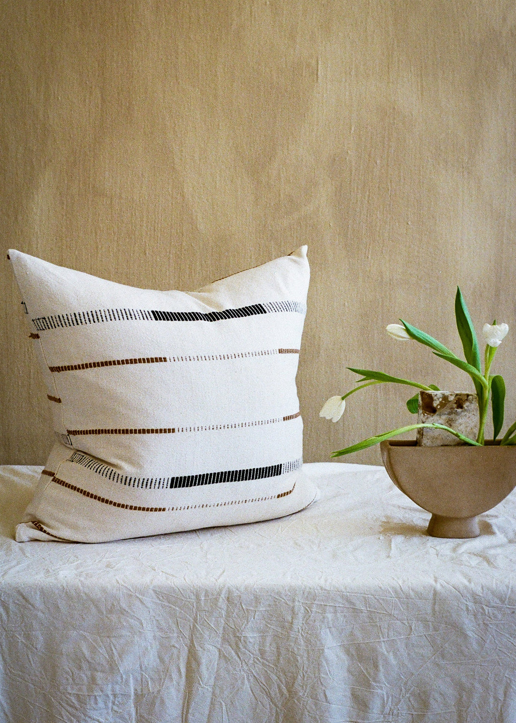 Product view 8 - Mason Hand-Loomed Cotton Pillow - Kanju Interiors