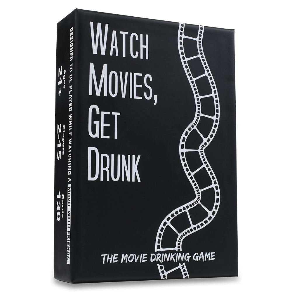 WATCH MOVIES, GET DRUNK - The Live Movie Drinking Game - premium quality - Falling Whale Games
