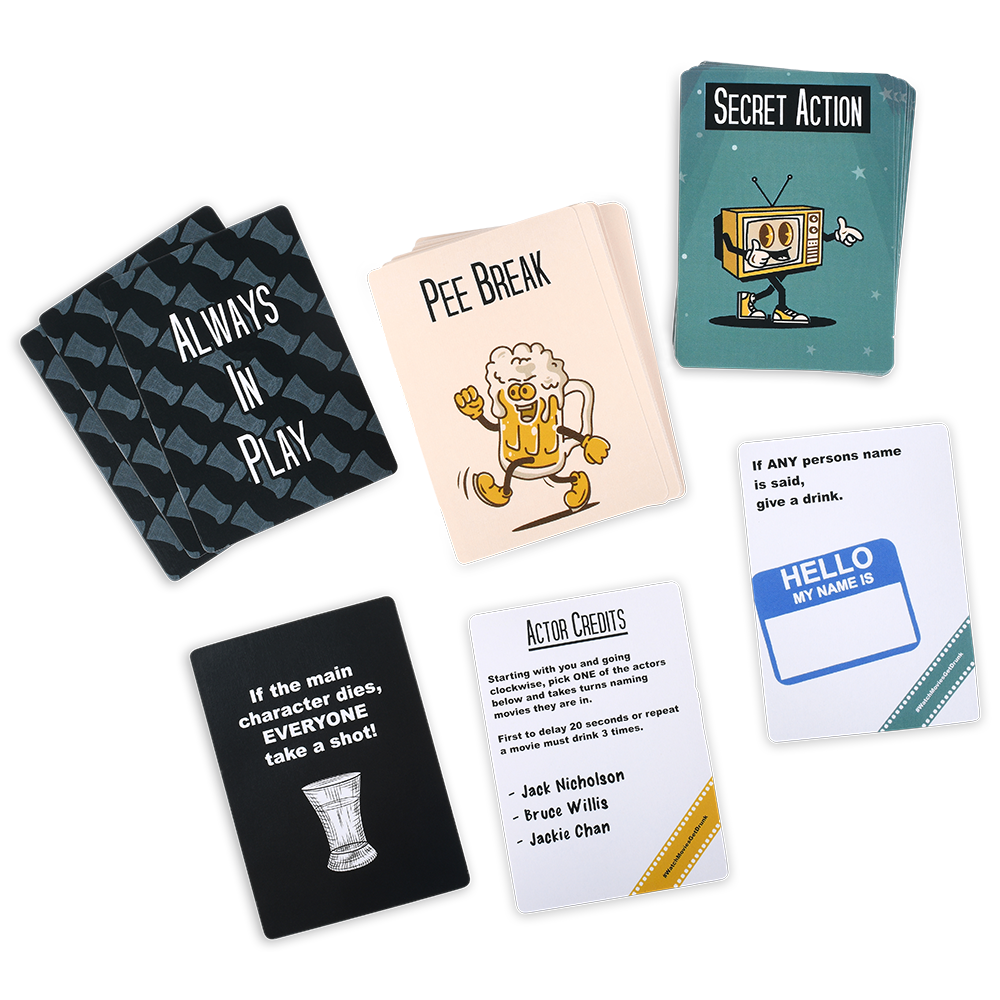 Product view 4 - WATCH MOVIES, GET DRUNK - The Live Movie Drinking Game - Falling Whale Games