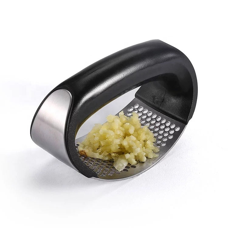 Close-up detail showing quality craftsmanship and materials - Stainless Steel Garlic Press