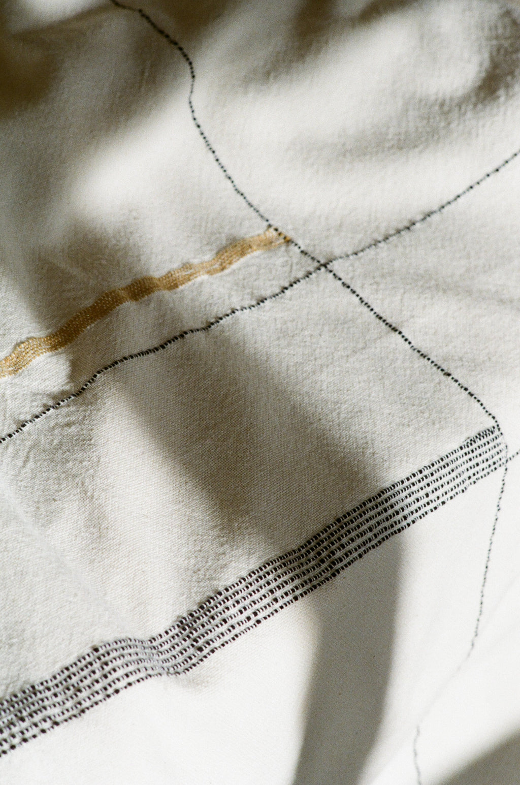 Close-up detail showing quality craftsmanship and materials - Nadi Hand-Loomed Cotton Throw