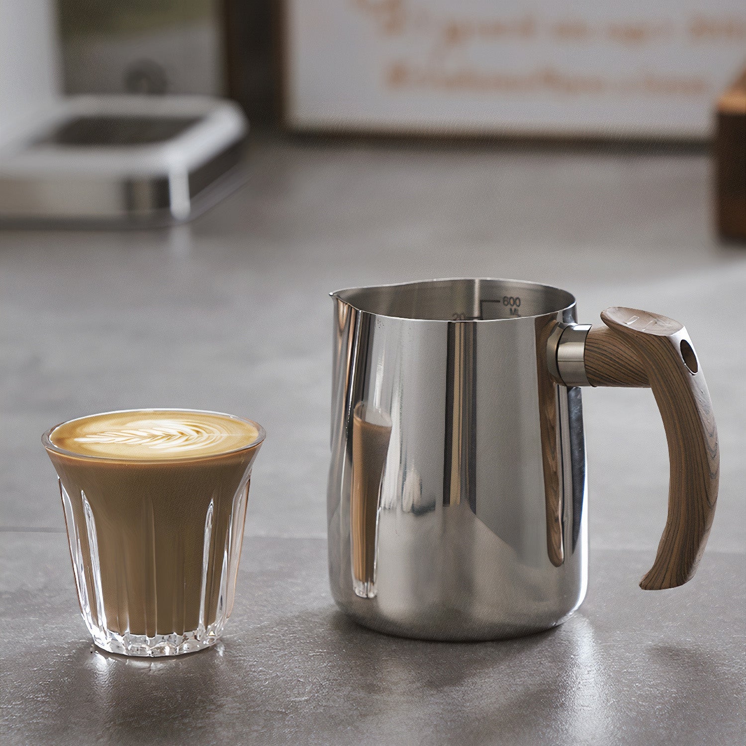 Product view 6 - Lastaforest Thickened Milk Jugs For Latte, Cappuccino And Frothing - Lastaforest
