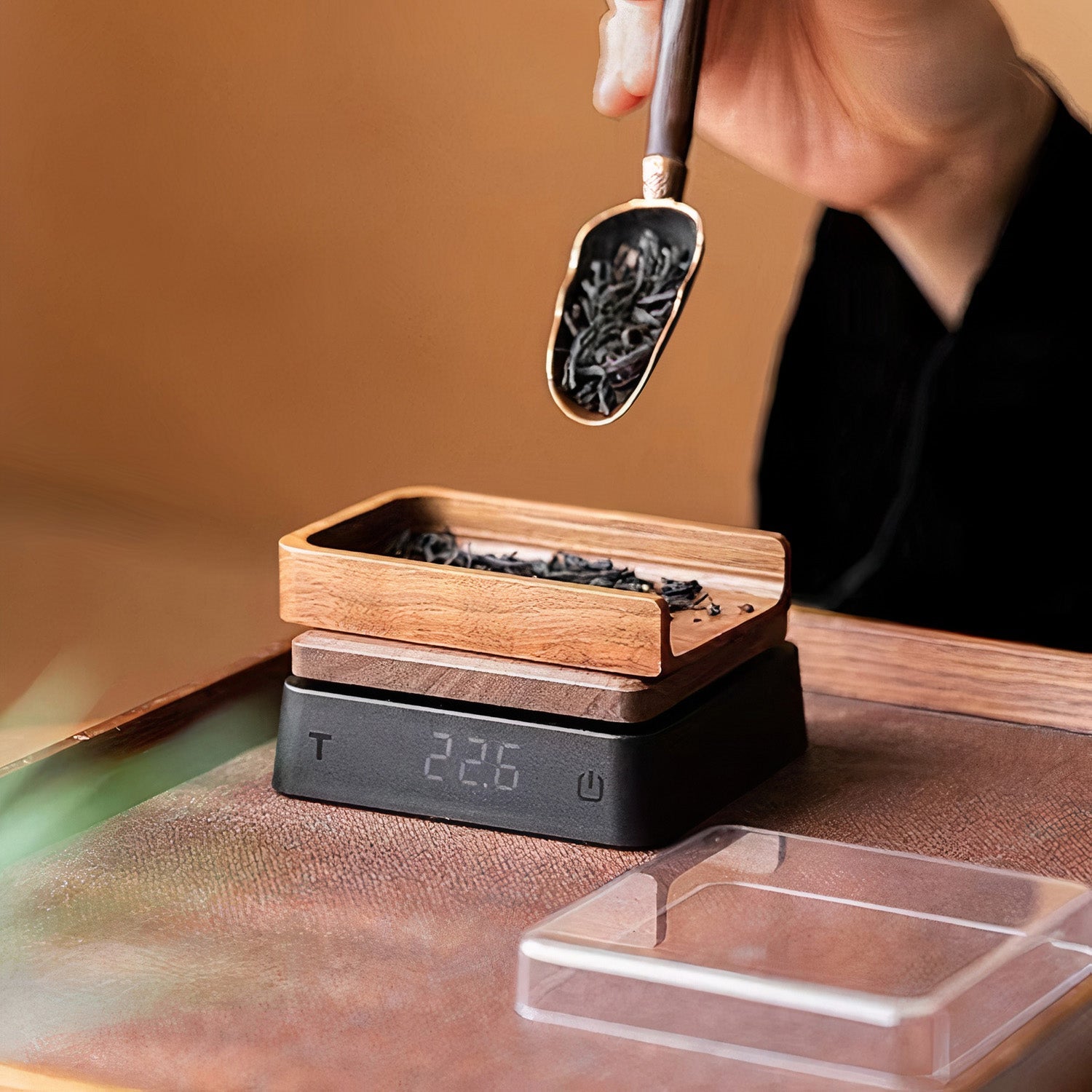 Product view 5 - Lastaforest Solid Wood Electronic Scale for Tea and Coffee - Lastaforest