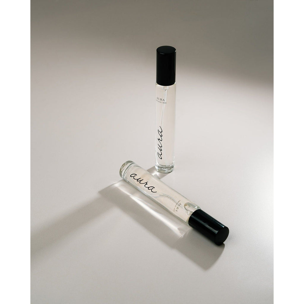 Close-up detail showing quality craftsmanship and materials - AURA Perfume Travel Spray
