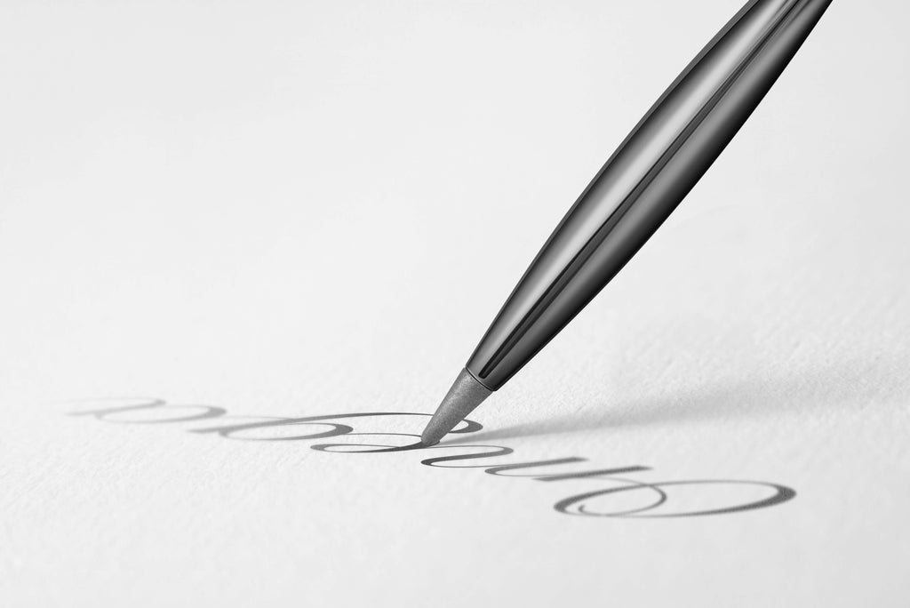 Close-up detail showing quality craftsmanship and materials - Omega AXL Pen Series 5