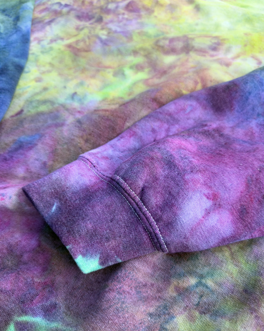 Lifestyle photo showing ICE DYED SWEATSHIRT Lucky Charms in use - Keep Company