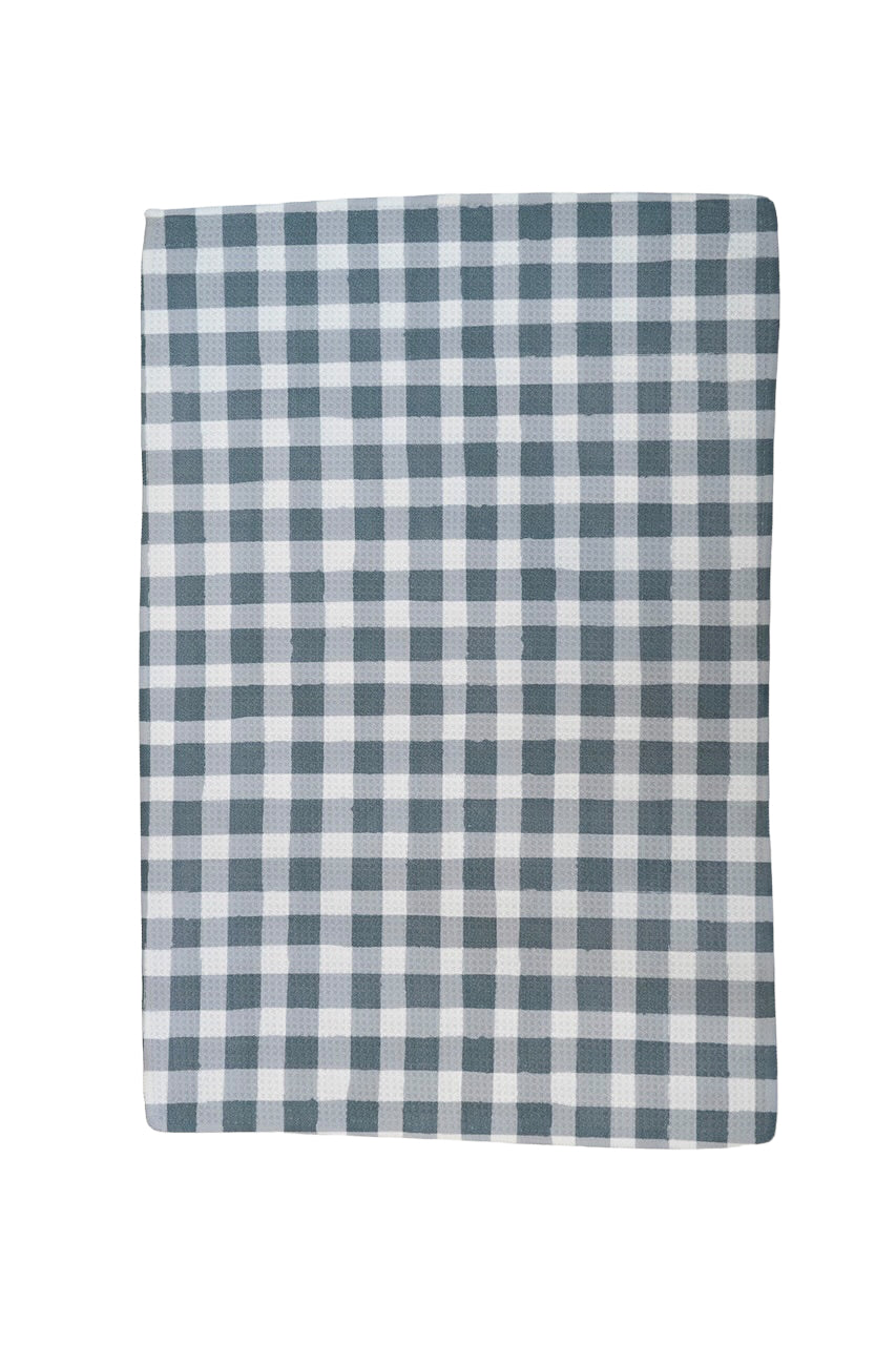 PERFECT PLAID  KITCHEN TOWEL - premium quality - DesertAqua