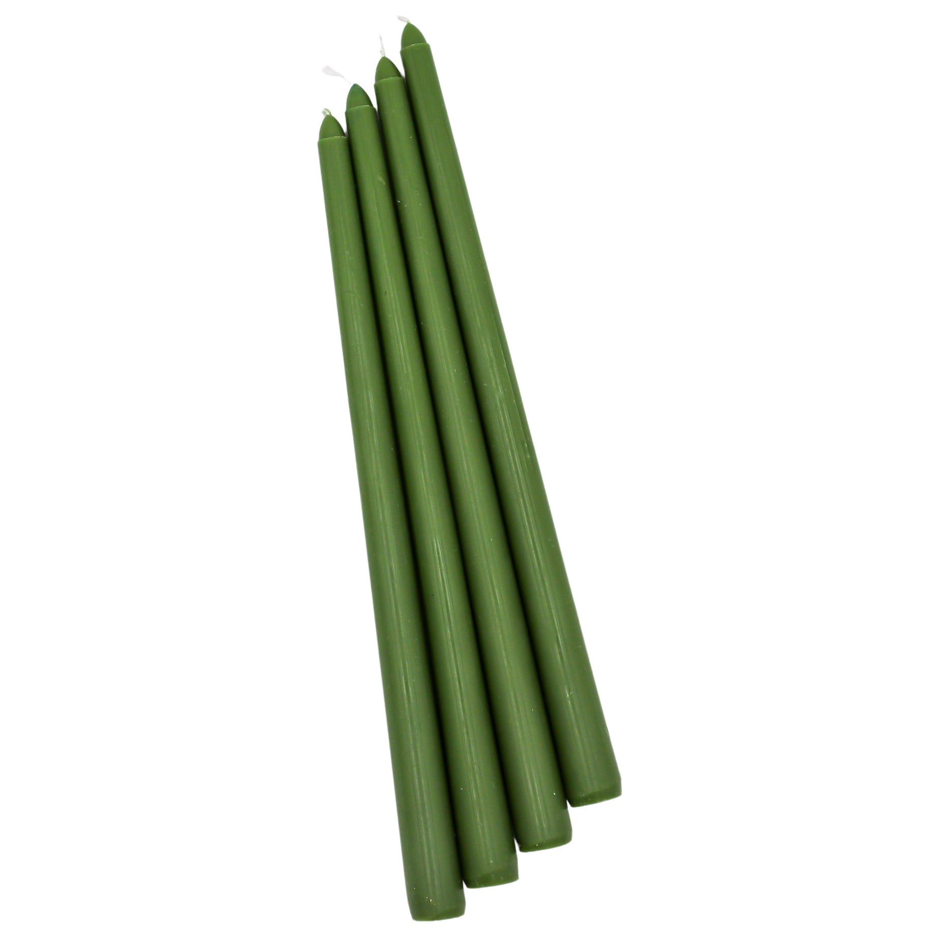 Aromatherapy candle with essential oils - Extra Tall Pine Green Taper Candle, 1 Case of 48 P - Ro'Table