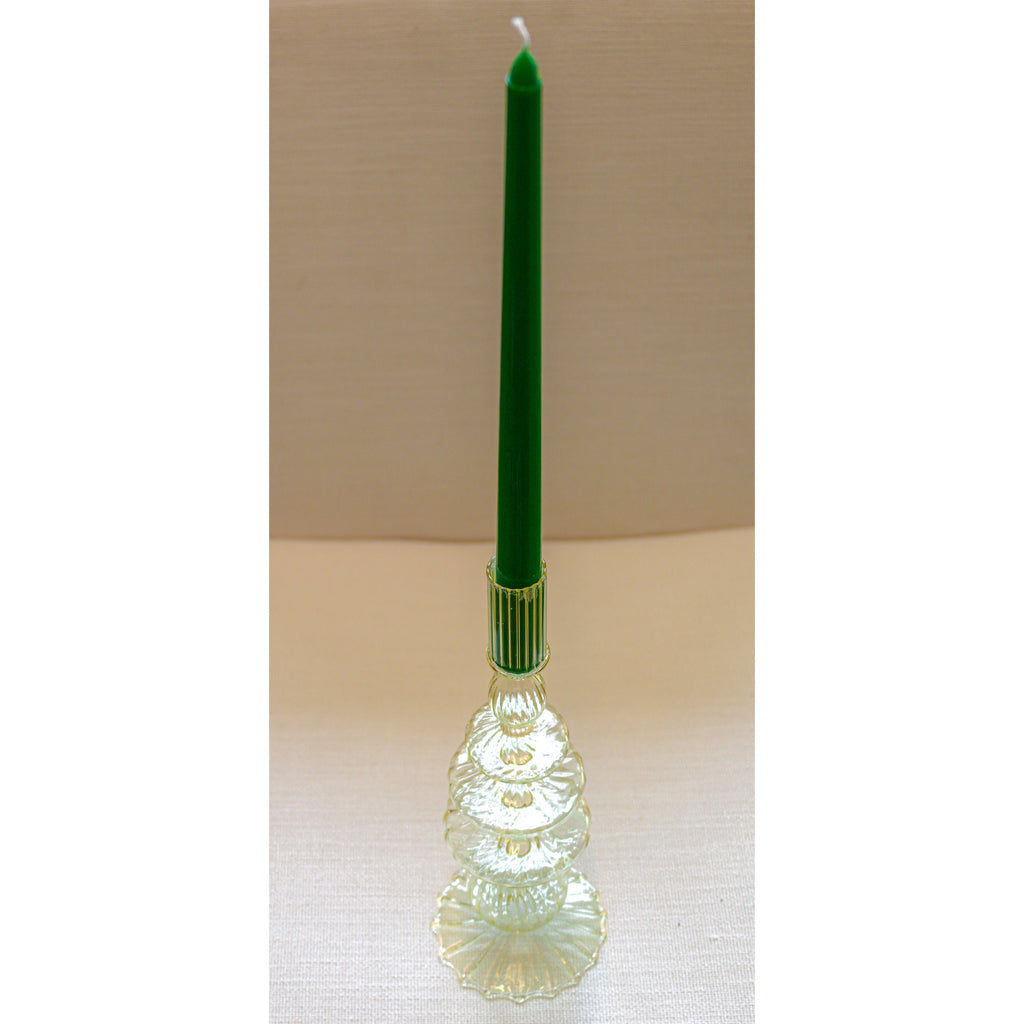 Product view 6 - Extra Tall Pine Green Taper Candle, 1 Case of 48 Packs (4 Candles per  - Ro'Table