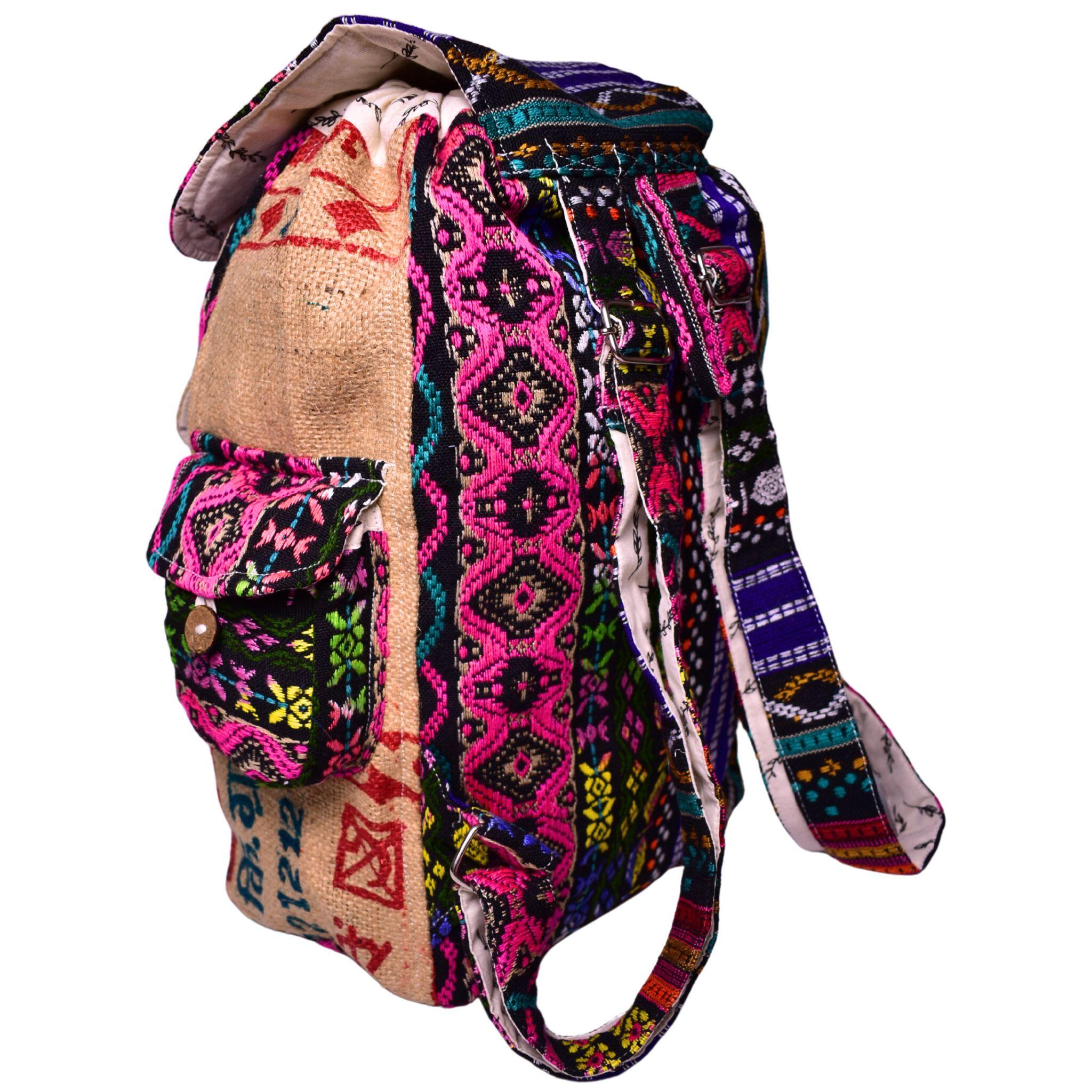 Close-up detail showing quality craftsmanship and materials - Recycled Travel Backpack Dana