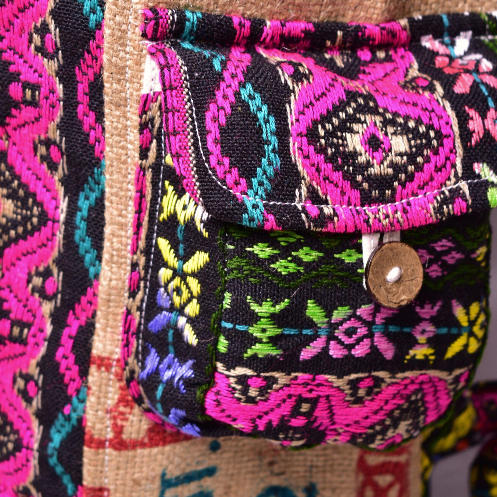 Product view 4 - Recycled Travel Backpack Dana - Rice Love