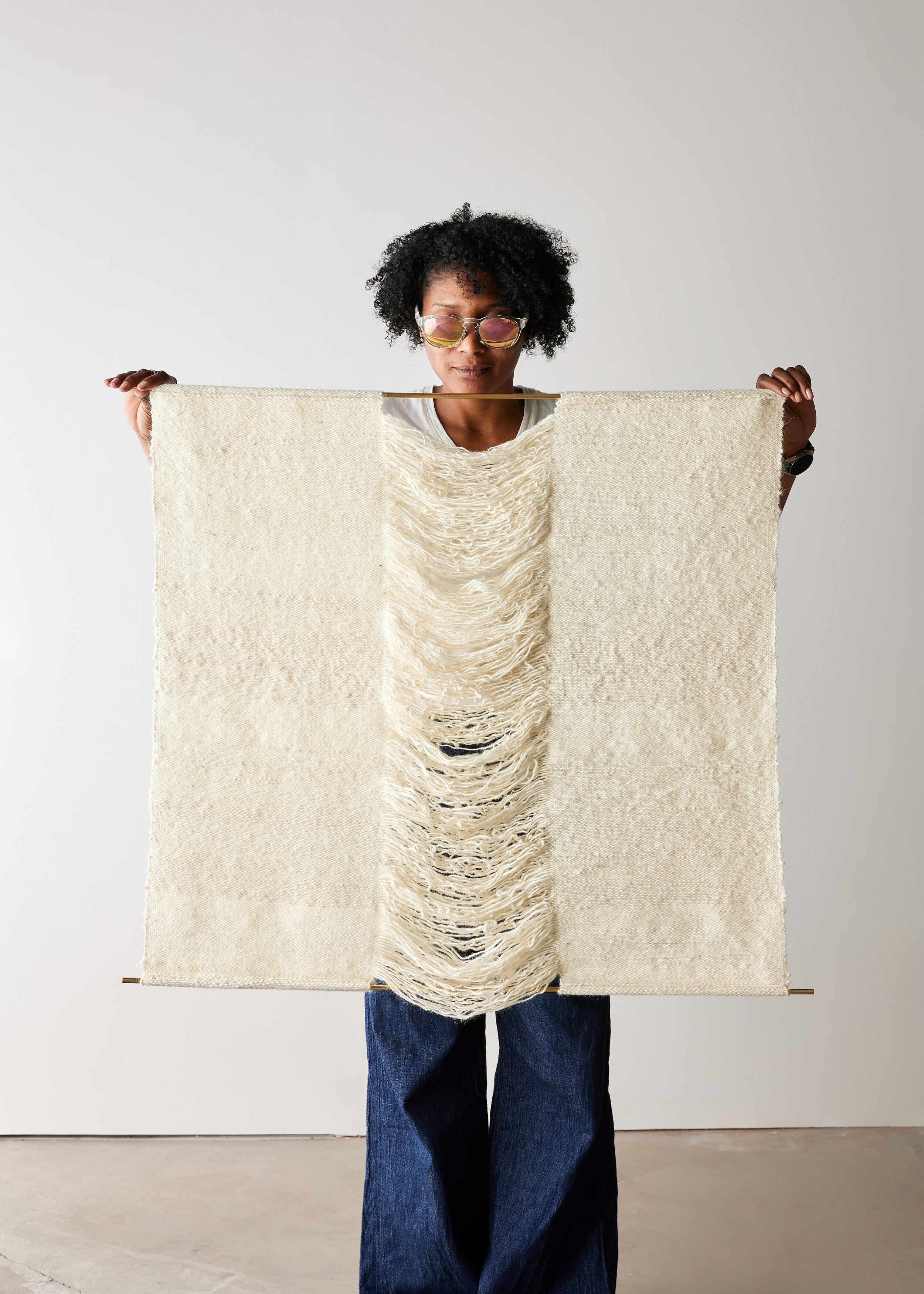 Respiro Handwoven Cotton Wall Hanging - premium quality - Kanju Interiors