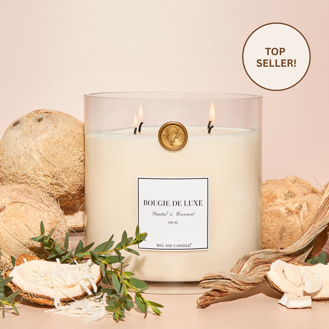 Close-up detail showing quality craftsmanship and materials - Baby Big Ass Candle (150 oz, 300-500 hours)
