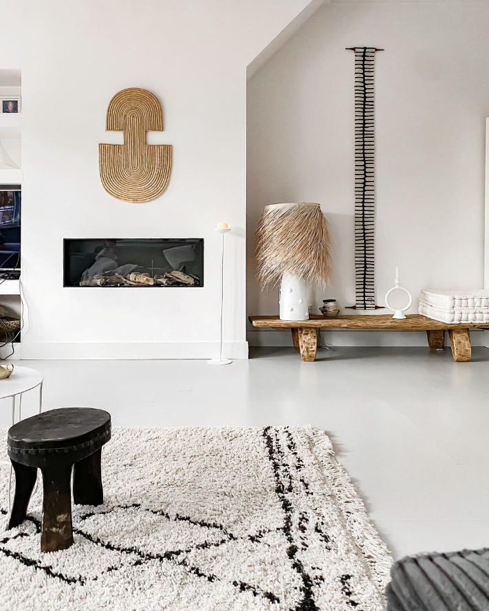 Product view 8 - Maravi Natural Palm Leaves Woven Wall Art - Kanju Interiors