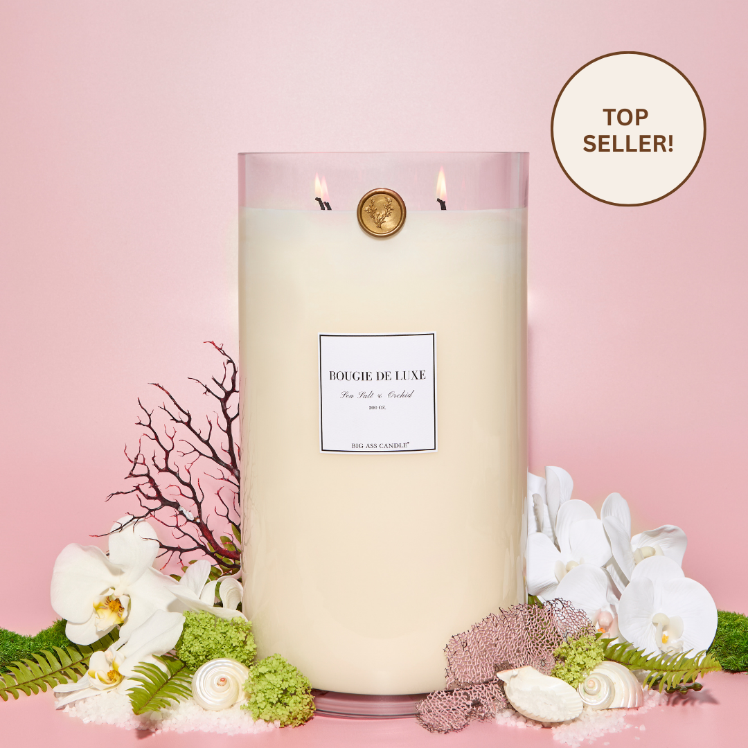 Aromatherapy candle with essential oils - Big Ass Candle (300 oz, 750-1,000 hours) - Big Ass Luxuries