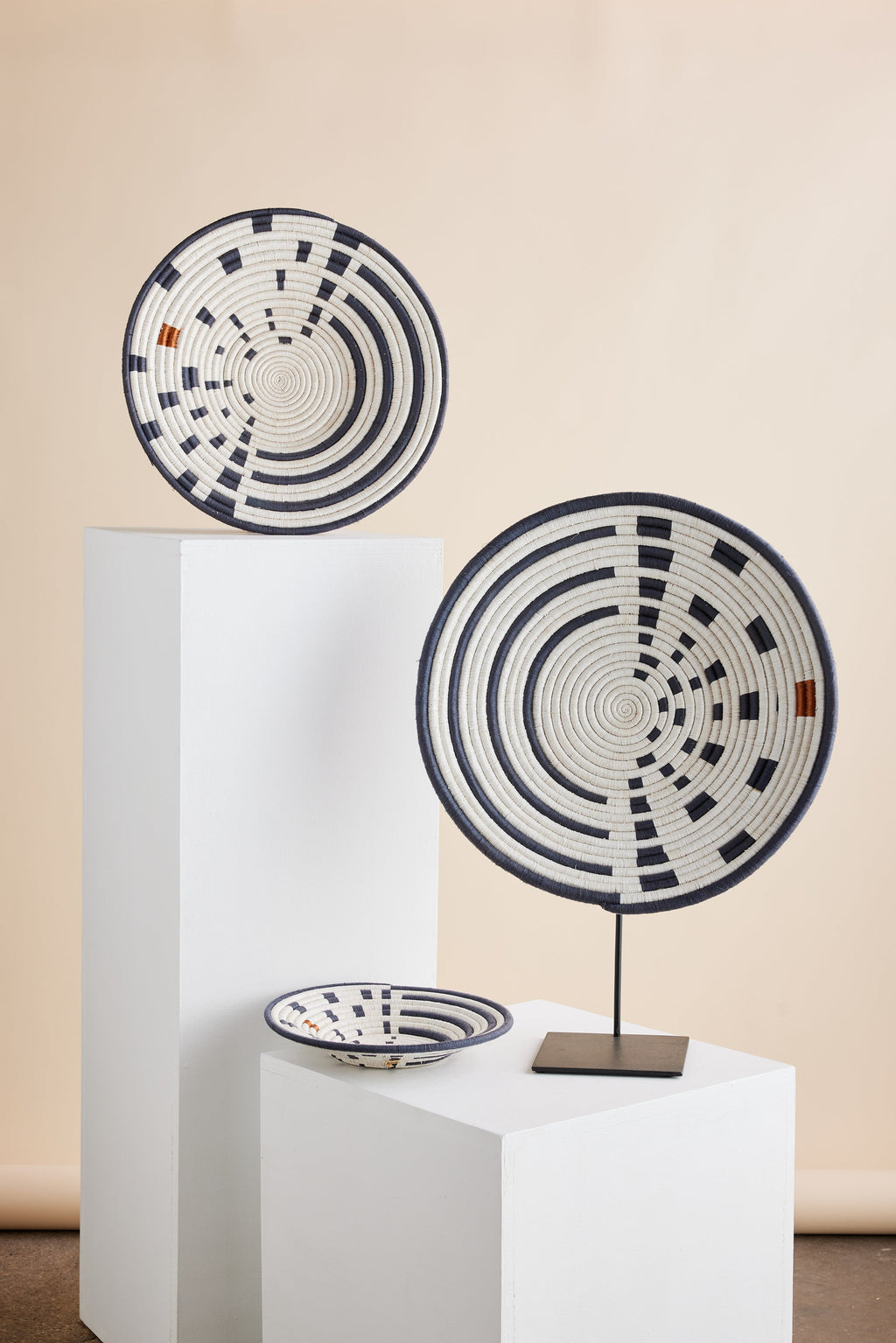 Lifestyle photo showing Sunrise Wall Basket in use - Kanju Interiors