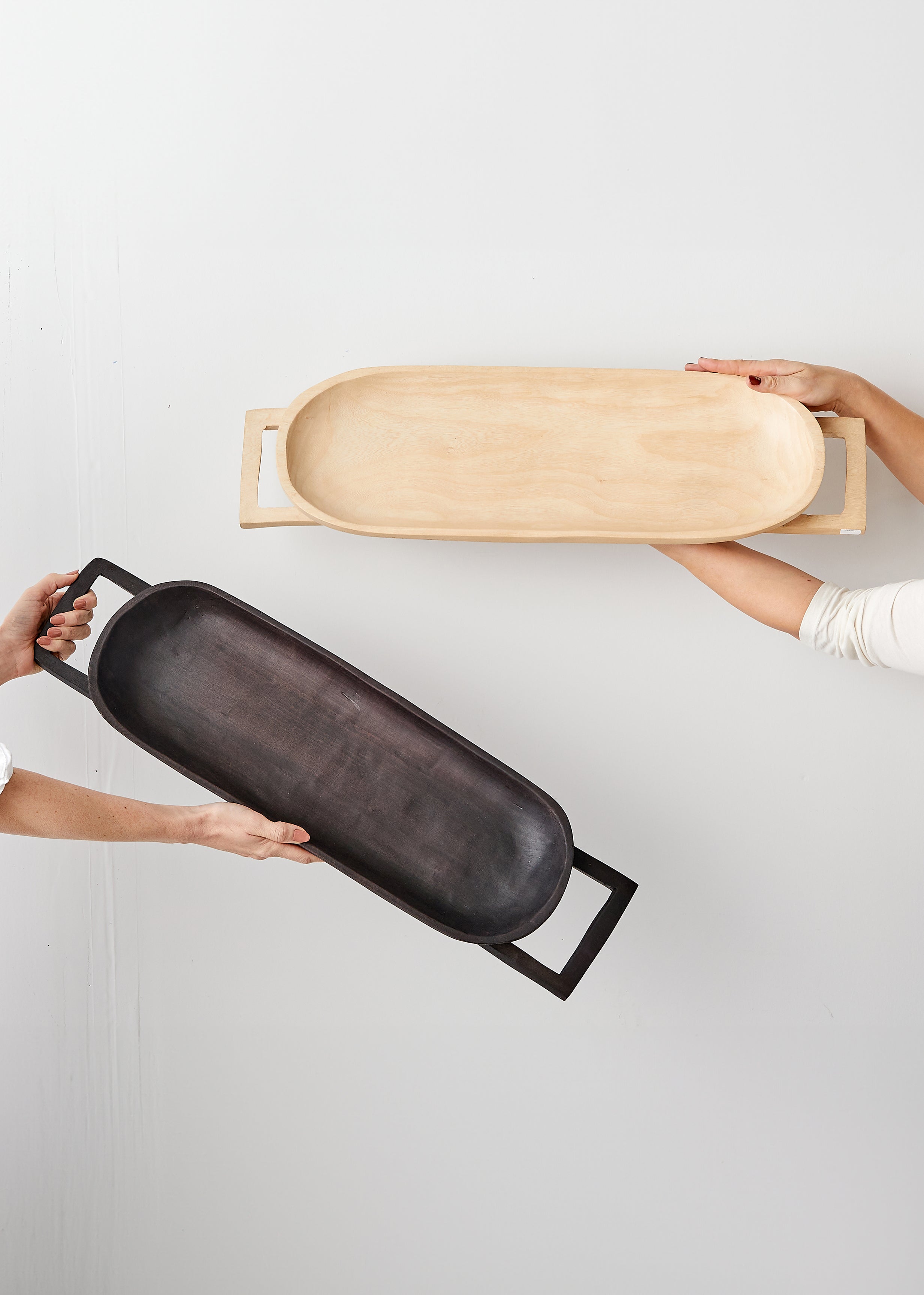 Swazi Long Wooden Serving Tray - premium quality - Kanju Interiors