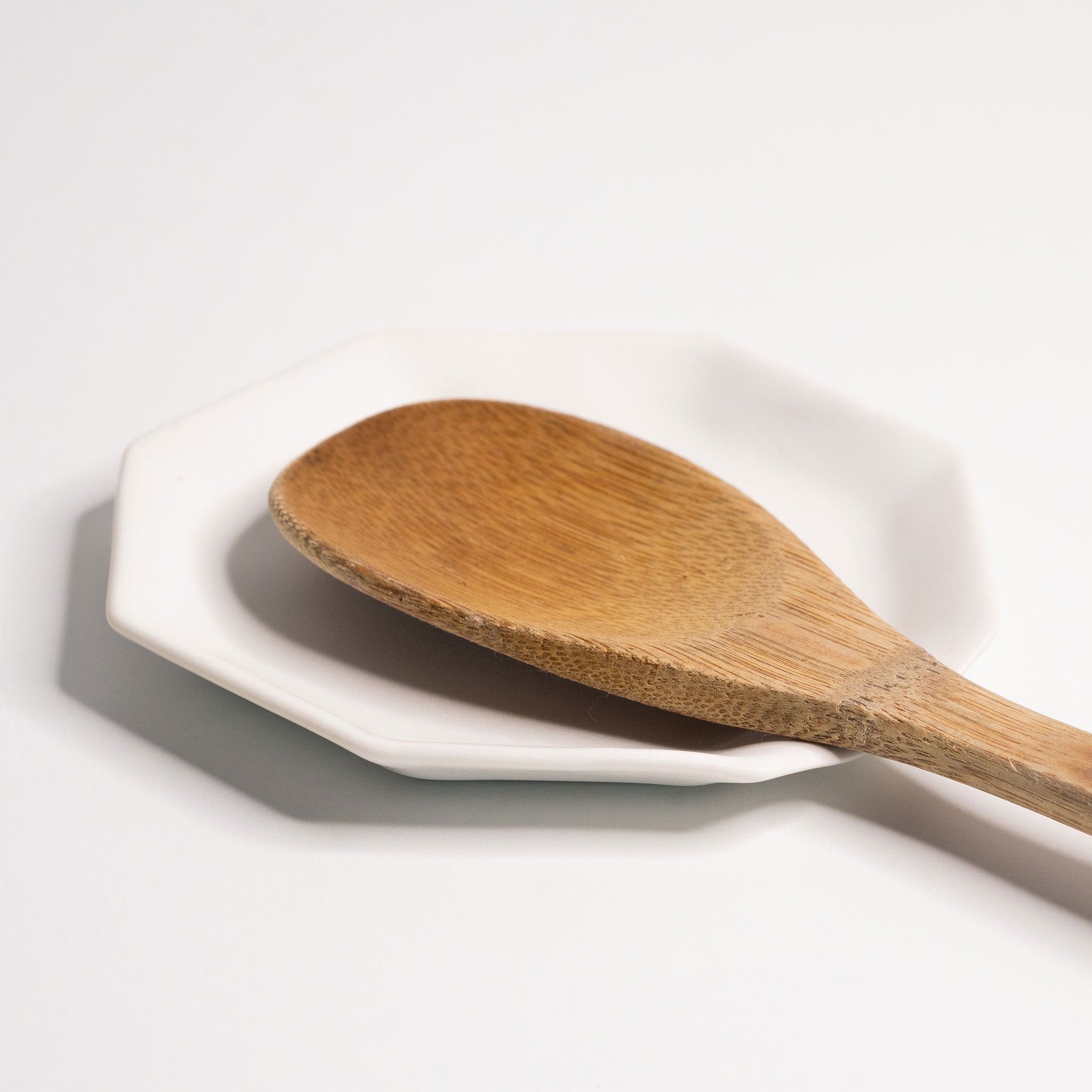 Close-up detail showing quality craftsmanship and materials - Handmade Porcelain Spoon Rest