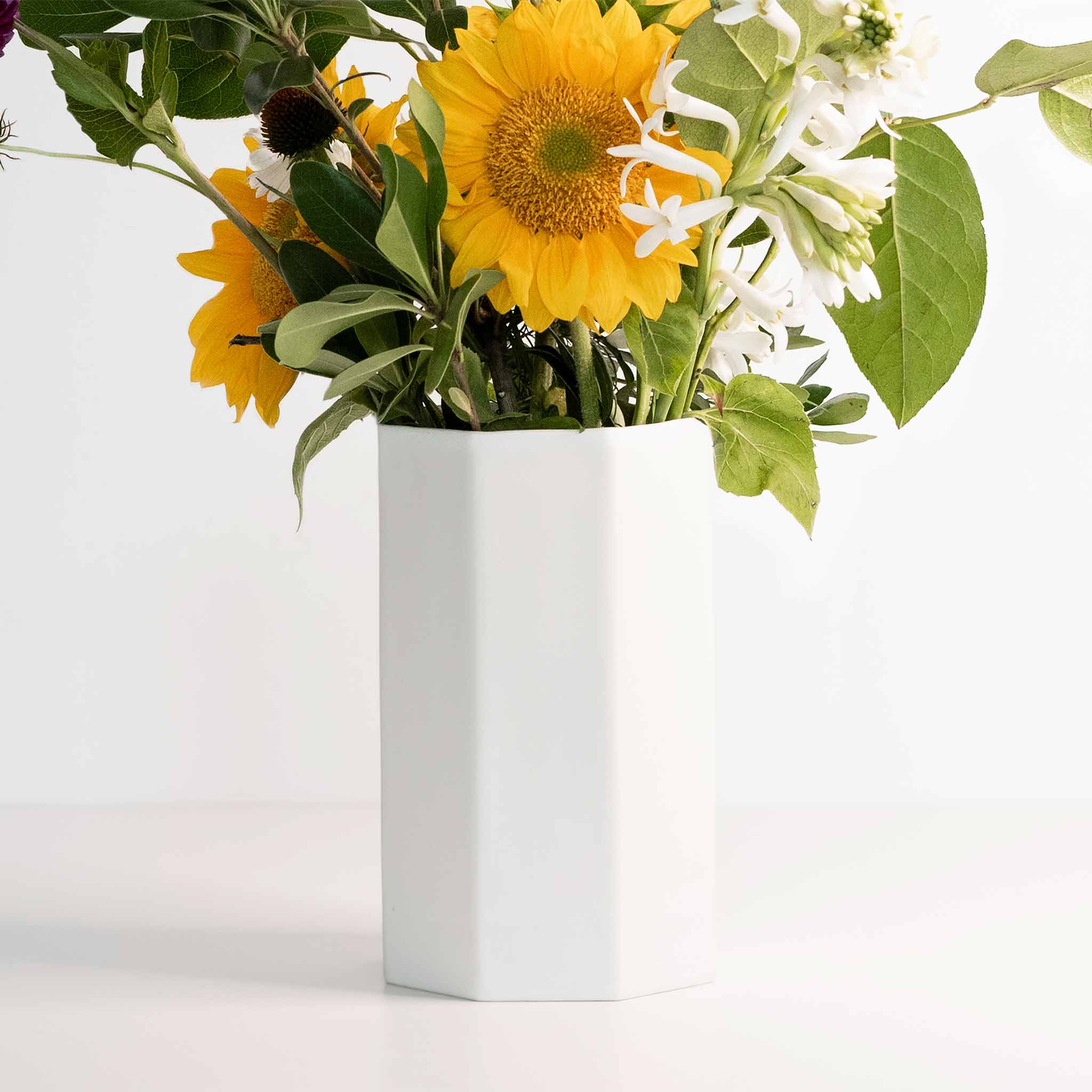 Close-up detail showing quality craftsmanship and materials - Handmade Porcelain Bouquet Vase