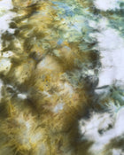 Close-up detail showing quality craftsmanship and materials - ICE DYED 90/10 SWEATSHIRT Tree Moss