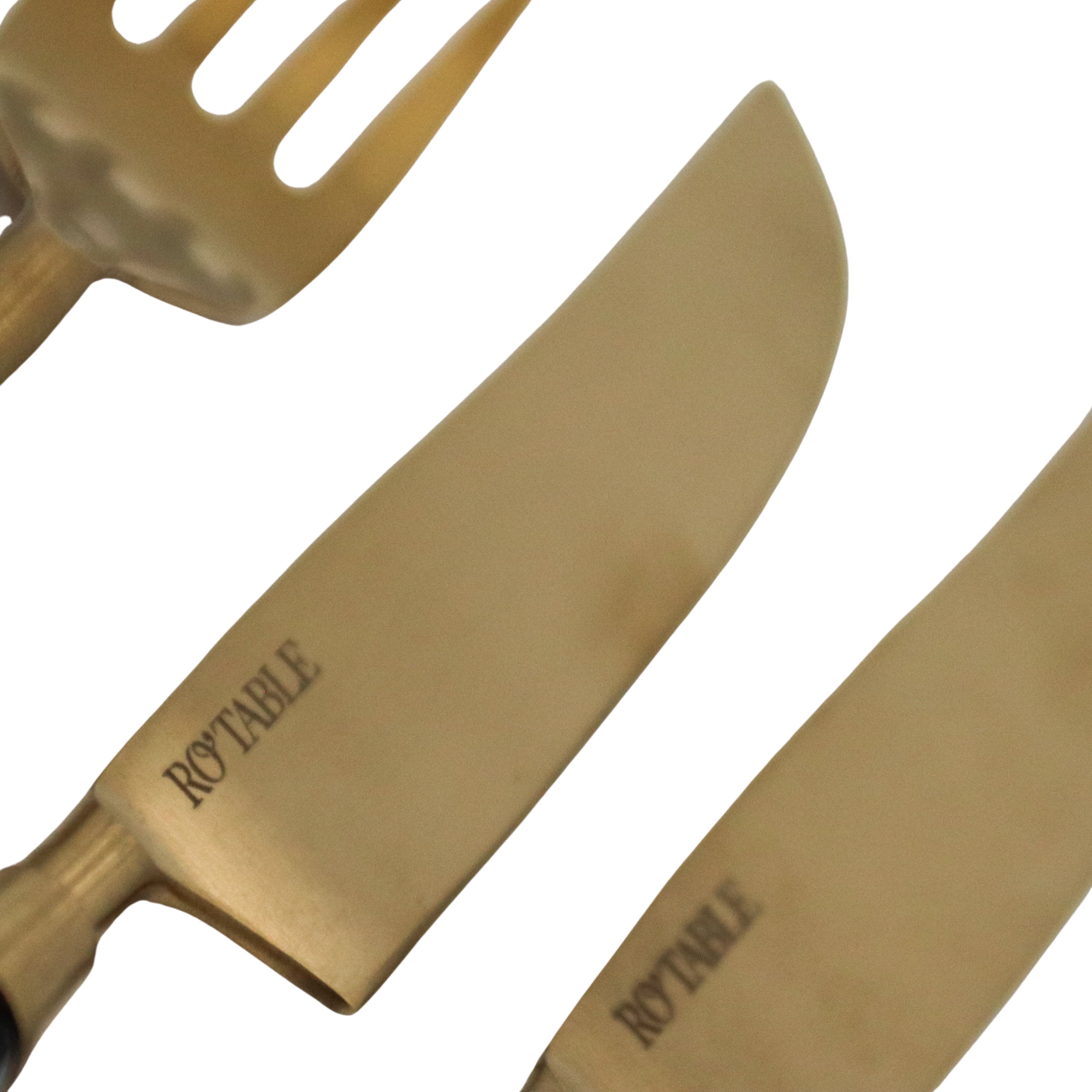Product view 5 - 24pc Set Midnight Slate Cutlery - 6 Piece - Set of 4 - Ro'Table