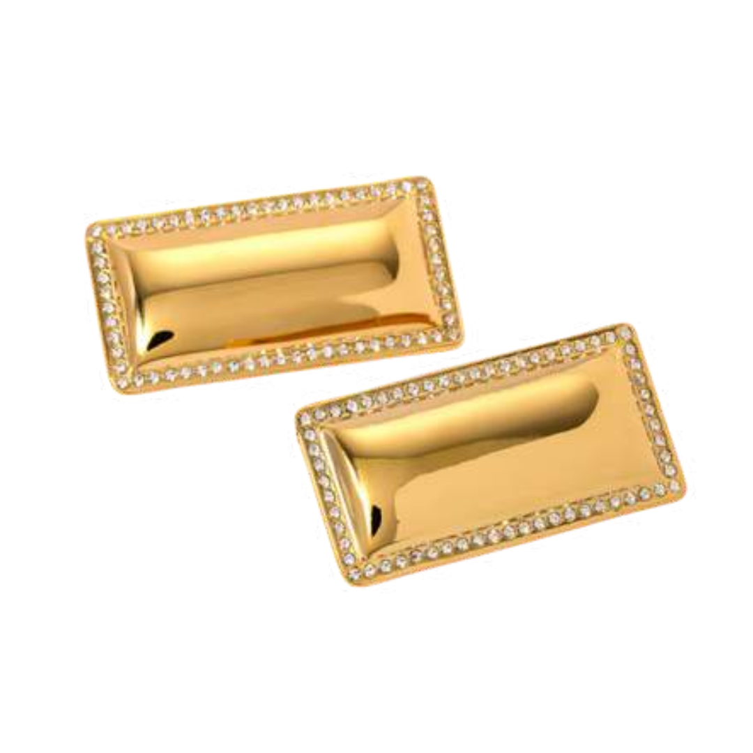 Close-up detail showing quality craftsmanship and materials - Zara Earrings