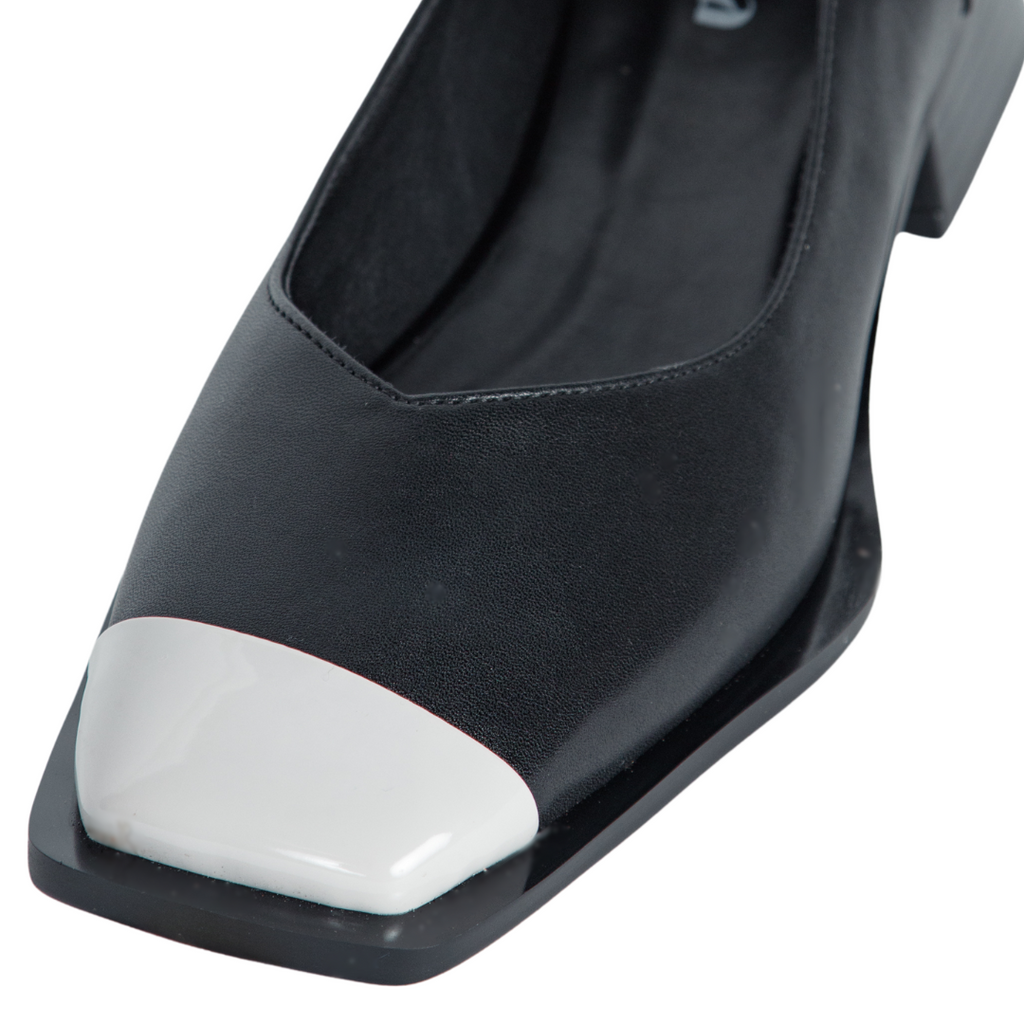 Product view 4 - Penelope Mary Jane Flats Black - Vaila Shoes