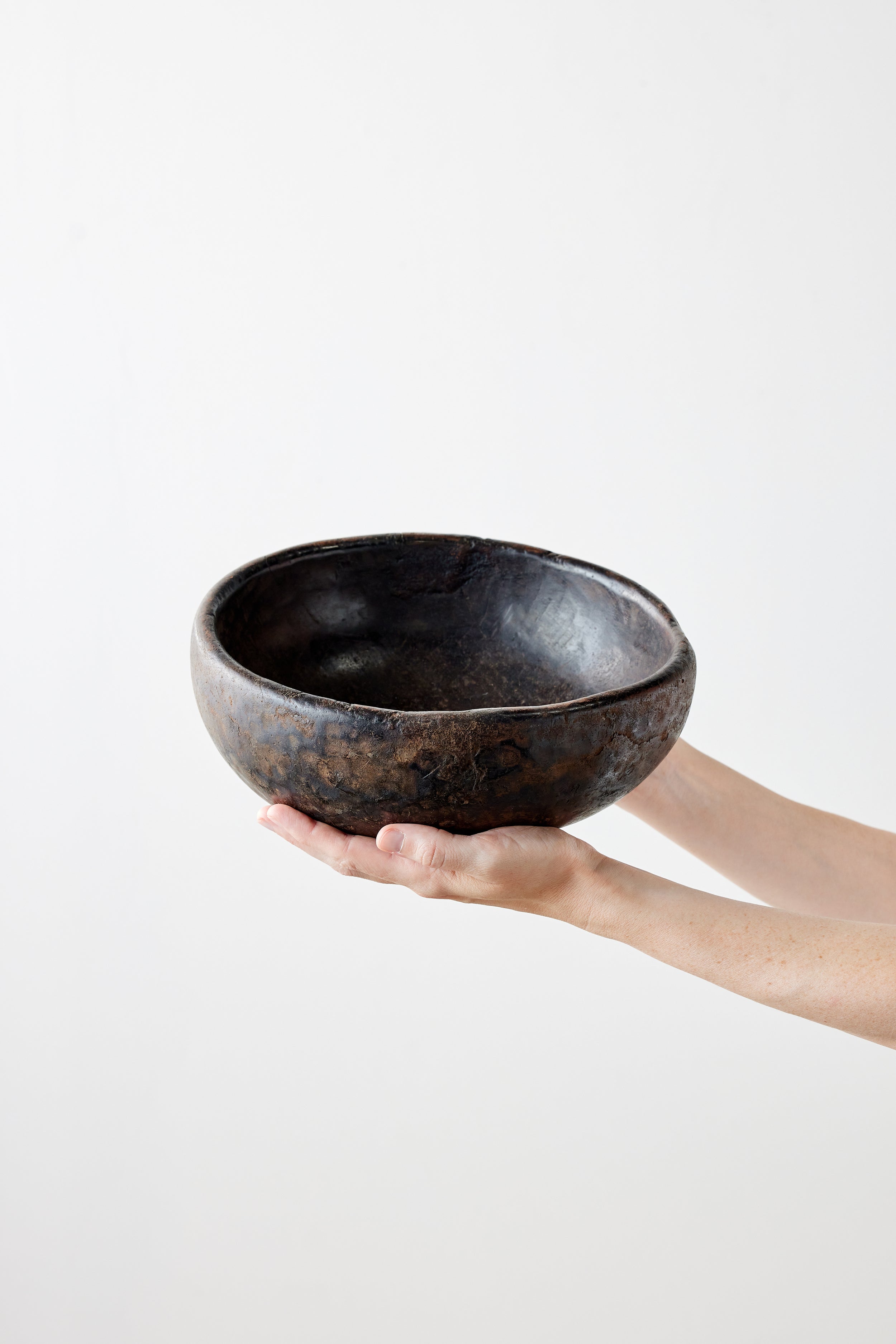 Product view 8 - Vintage Iroko Wood Bowl - Kanju Interiors