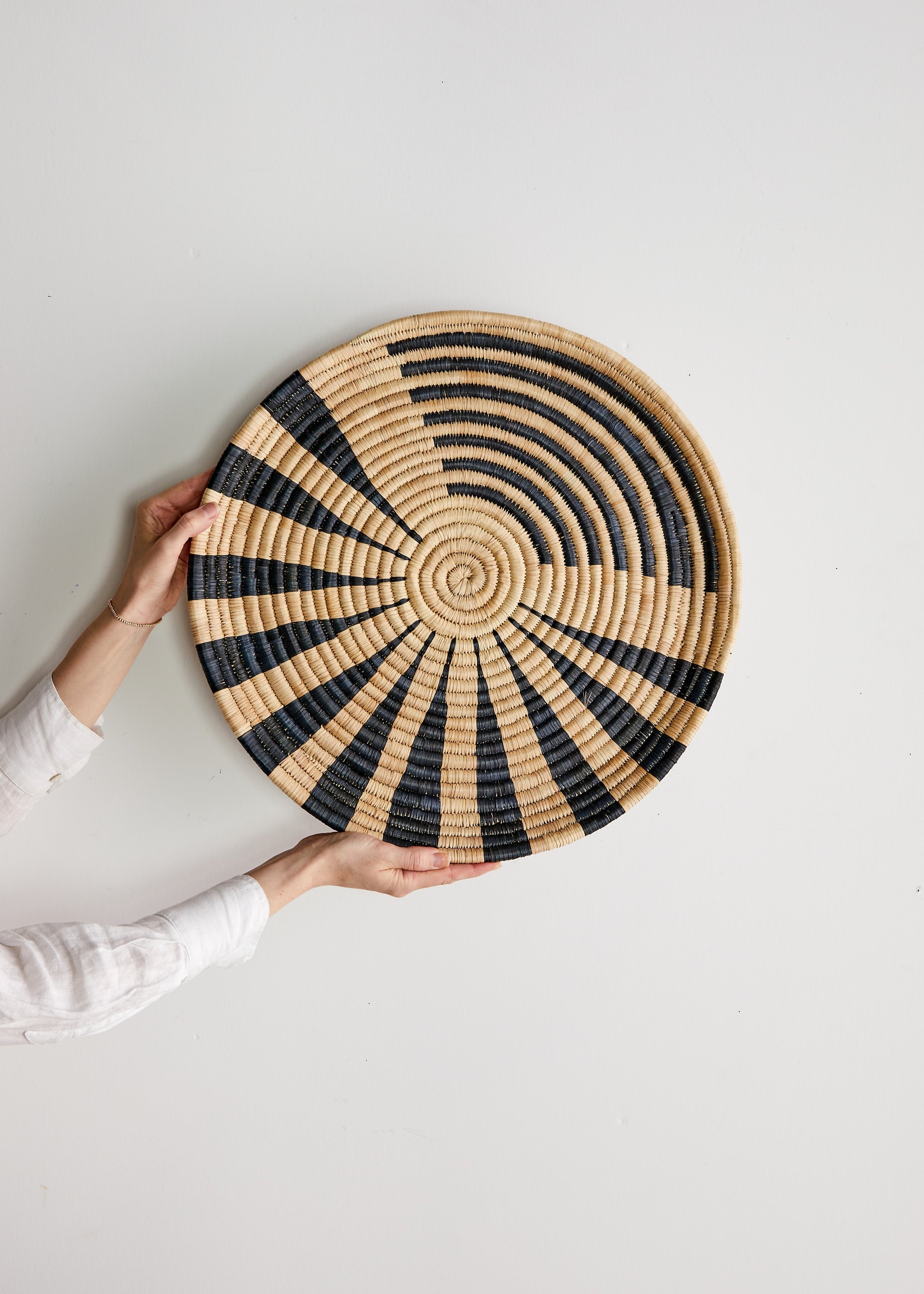 Close-up detail showing quality craftsmanship and materials - Zulo Woven Wall Disc