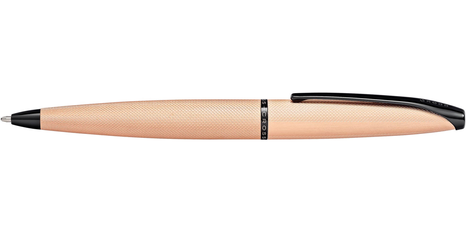 Product view 4 - A.T. Cross ATX Brushed Rose Gold Ballpoint Pen - Comfortable Professio - A.T. Cross