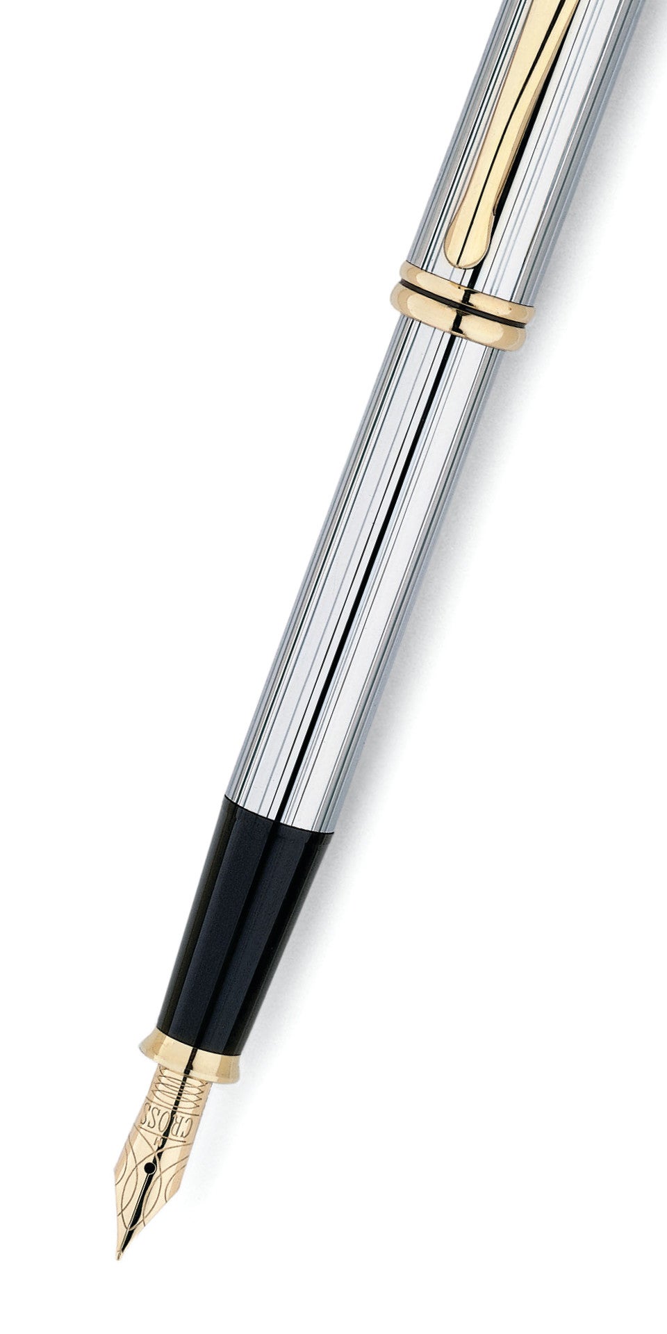 Close-up detail showing quality craftsmanship and materials - A.T. Cross Townsend Medalist Medium Nib Fountain Pen - Smudg