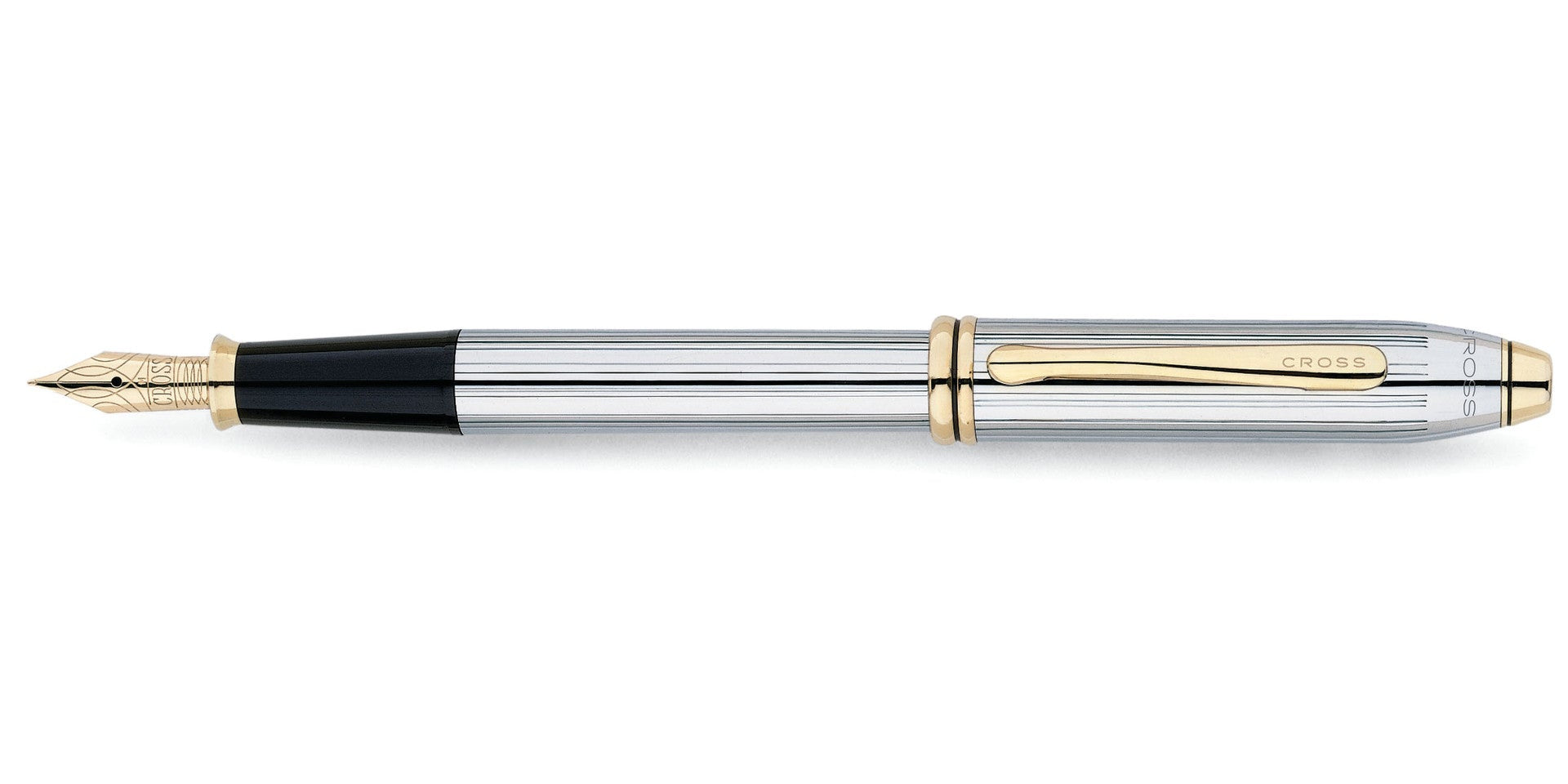 Lifestyle photo showing A.T. Cross Townsend Medalist Medium Nib Fountain Pen - Smudge-Fre in use - A.T. Cross