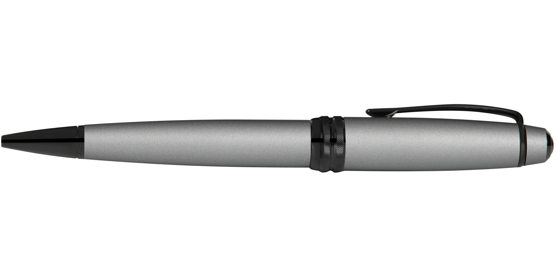 Product view 5 - A.T. Cross Bailey Matte Gray Lacquer Ballpoint Pen - Comfortable - A.T. Cross