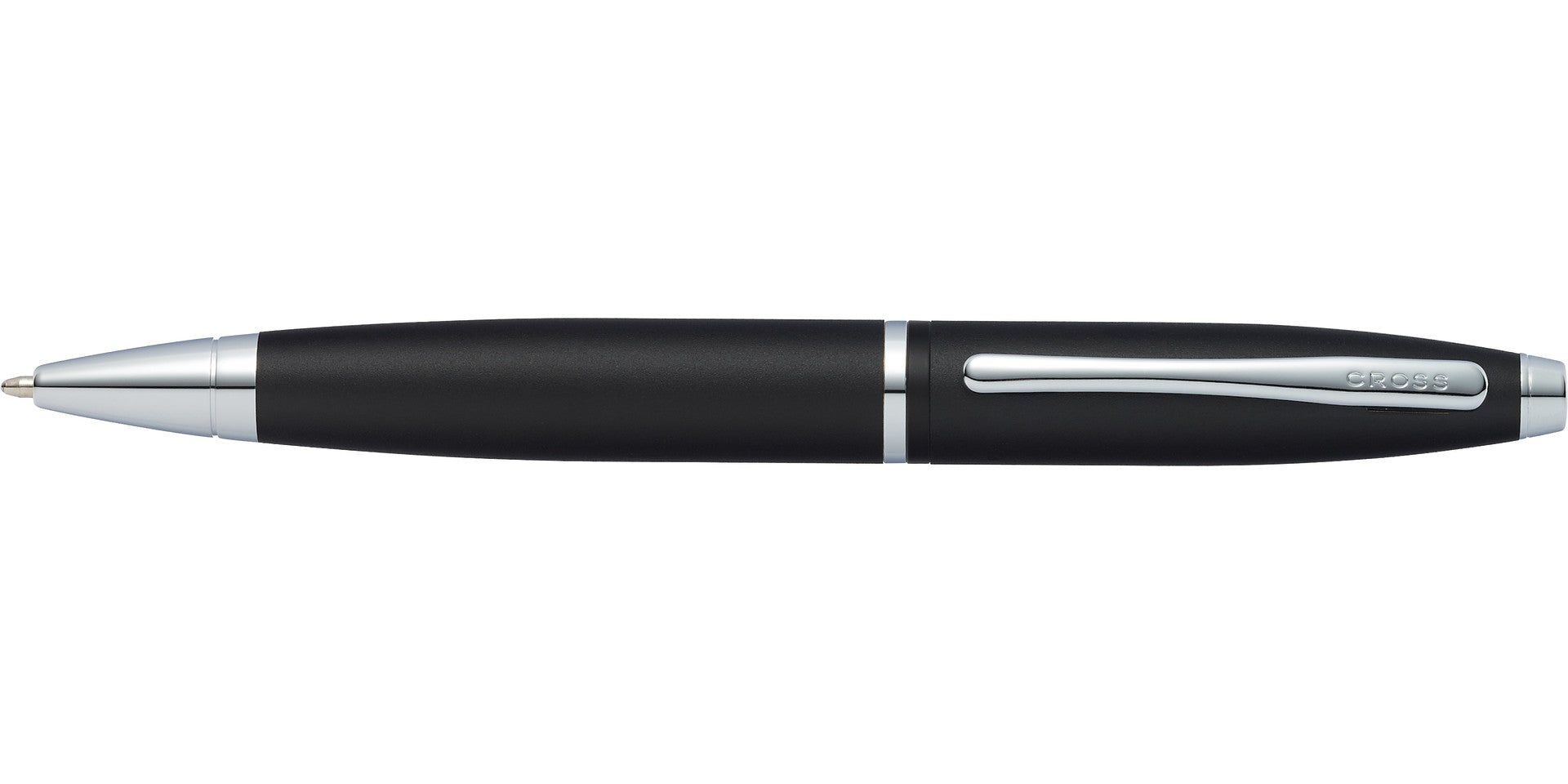 Lifestyle photo showing A.T. Cross Calais Matte Black Ballpoint Pen - Comfortable Profess in use - A.T. Cross