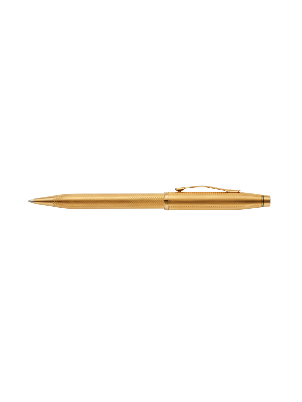 Product view 4 - A.T. Cross Century II Polished 23KT Gold-plated Engraved Diamond Patte - A.T. Cross