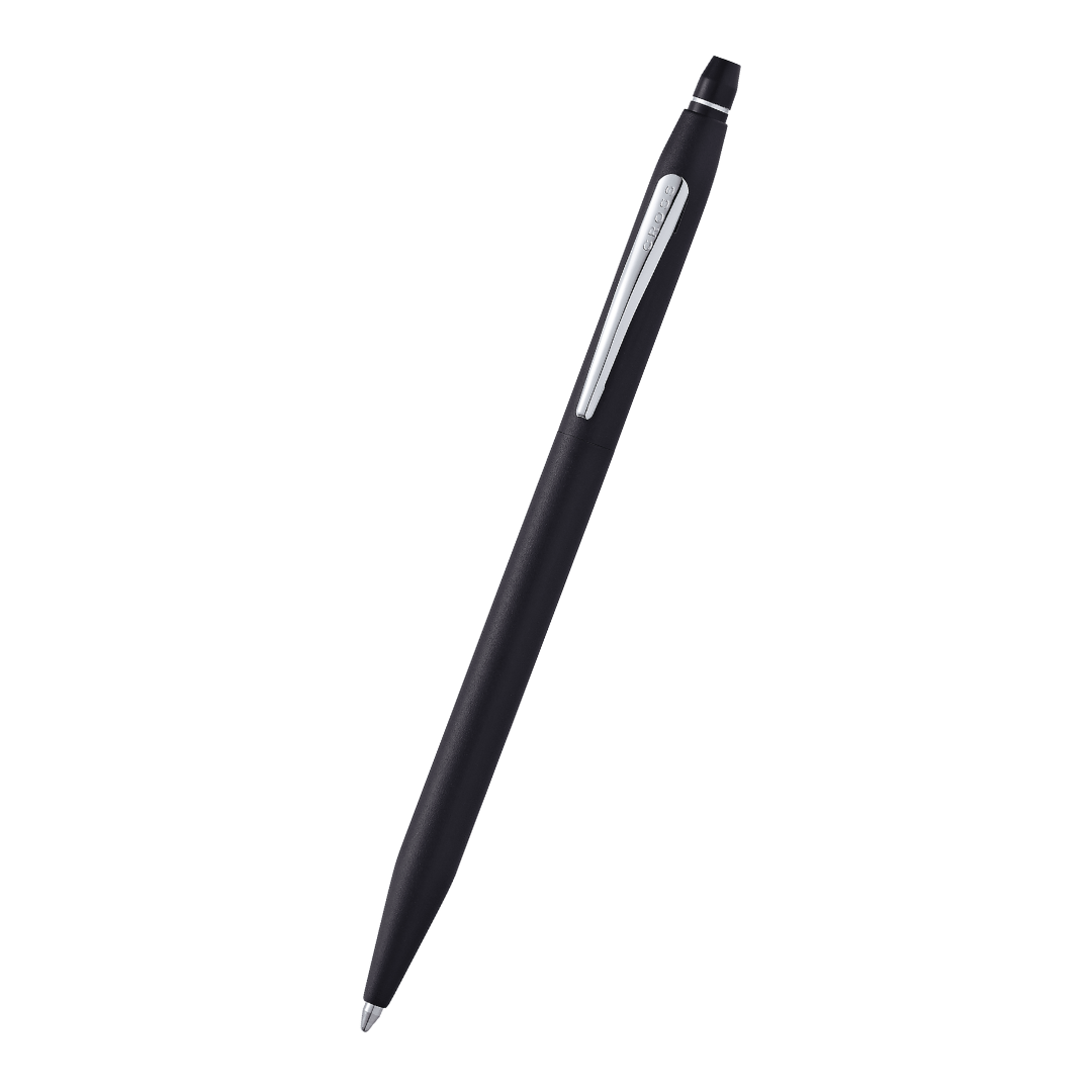 Close-up detail showing quality craftsmanship and materials - A.T. Cross Click Classic Black Ballpoint Pen - Comfortable P