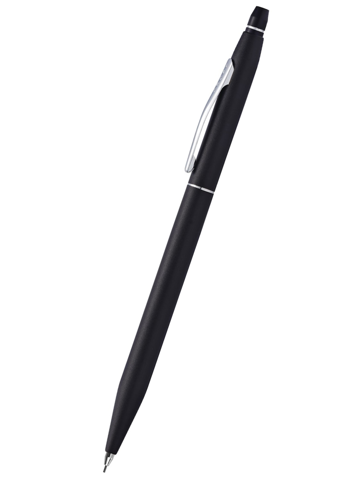 Close-up detail showing quality craftsmanship and materials - A.T. Cross Click Classic Black with Chrome Appointments 0.5m