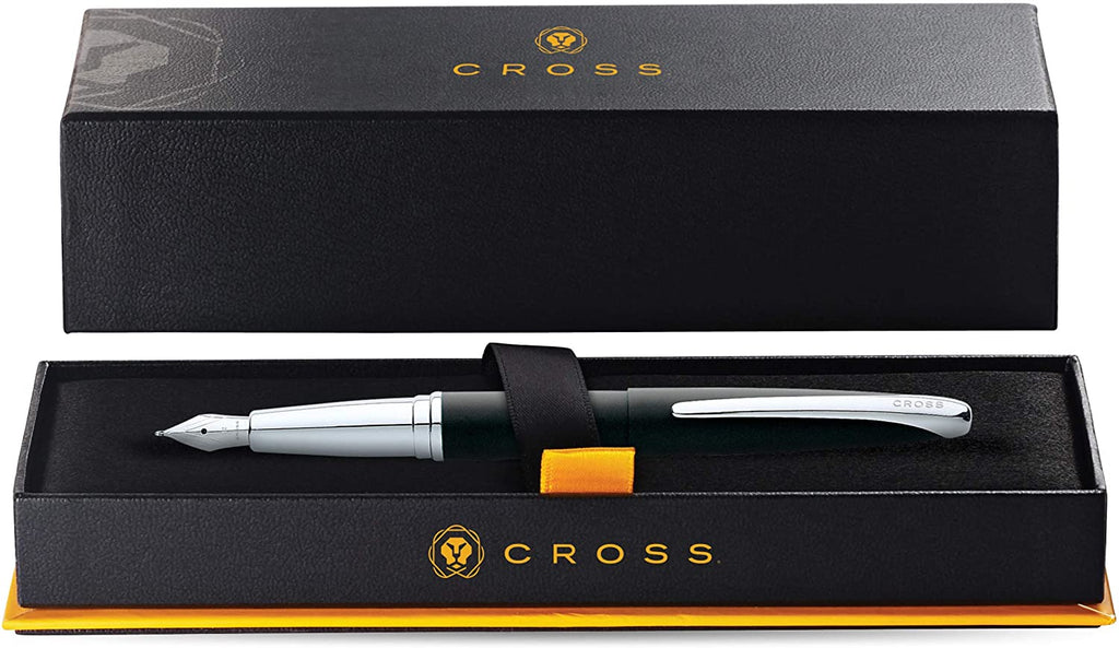 Product view 6 - A.T. Cross ATX Basalt Black Stainless Steel Fine Nib Fountain Pen - Sm - A.T. Cross