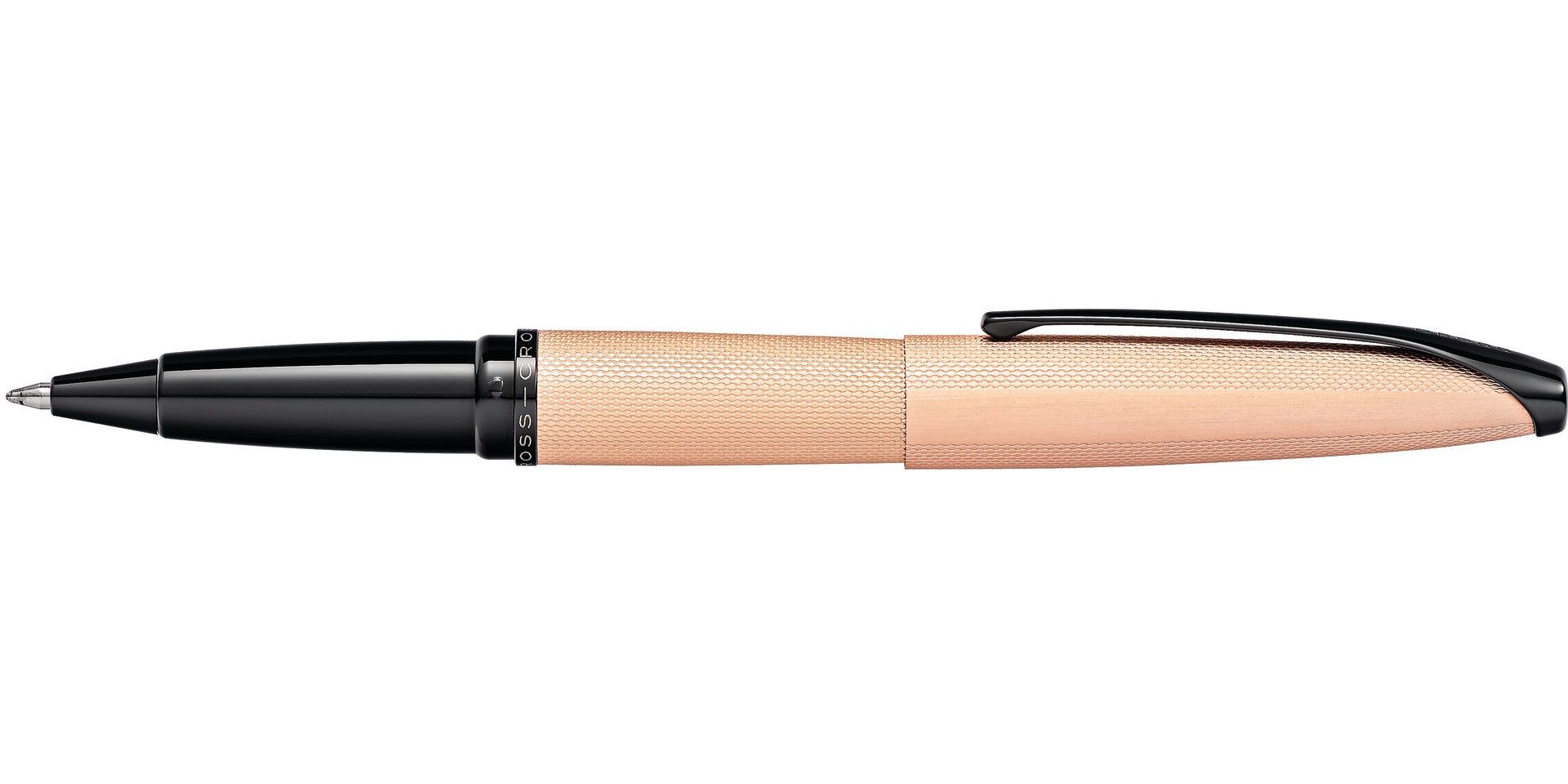 Product view 4 - A.T. Cross ATX Brushed Rose Gold Rollerball Pen - Natural Left-Handed - A.T. Cross