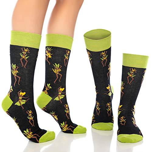 Close-up detail showing quality craftsmanship and materials - Fun Crew Socks for Men and Women – Colorful Cotton Novelty 6
