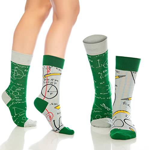 Lifestyle photo showing Fun Crew Socks for Men and Women – Colorful Cotton Novelty 6-Pack in use - Bambooven