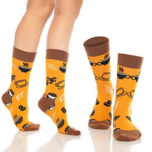 Close-up detail showing quality craftsmanship and materials - Fun Crew Socks for Men and Women – Colorful Cotton Novelty 6
