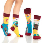 Product view 5 - Fun Crew Socks for Men and Women – Colorful Cotton Novelty 6-Pack - Bambooven