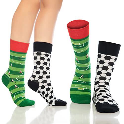 Product view 5 - Fun Crew Socks for Men and Women – Colorful Cotton Novelty 6-Pack - Bambooven