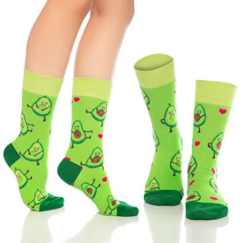Product view 4 - Fun Crew Socks for Men and Women – Colorful Cotton Novelty 6-Pack - Bambooven