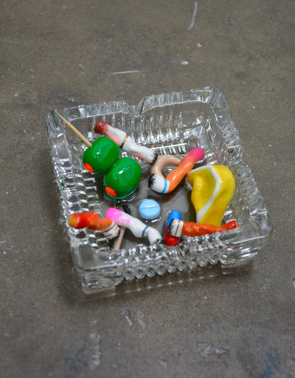 Close-up detail showing quality craftsmanship and materials - BAR SCENE ASHTRAY